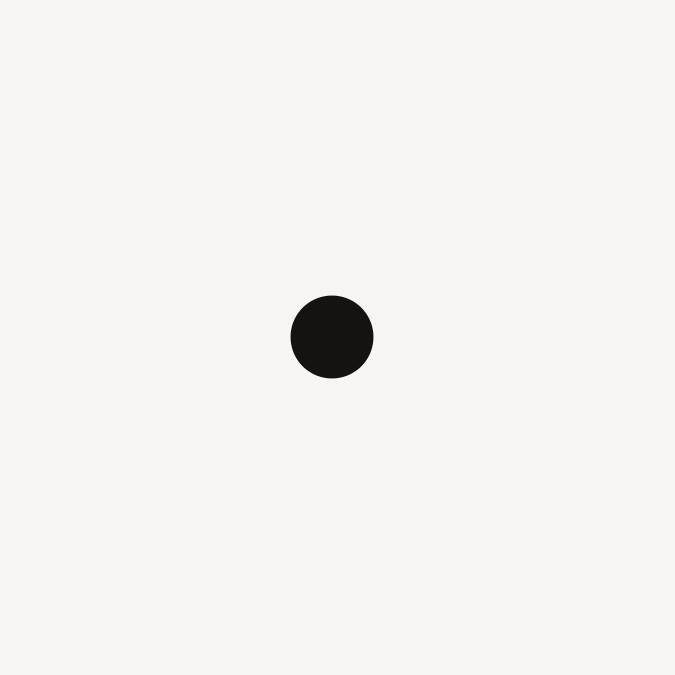 A single grey dot